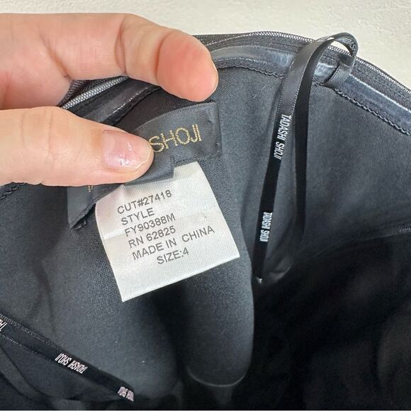 Tadashi Strapless Tulle Lace Mini Cocktail Dress Size 4 Black - Picture 6 of 7